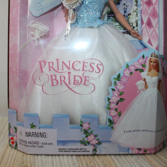 VINTAGE MATTEL BARBIE 2000 PRINCESS BRIDE DOLL NIB NRFB #28251 DOLL MAGIC MIRROR - Picture 5 of 15